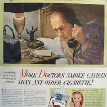 Click para ampliar. Pulsa en el nombre para ver la ficha. Tabaco_Camel, el preferido de los médicos